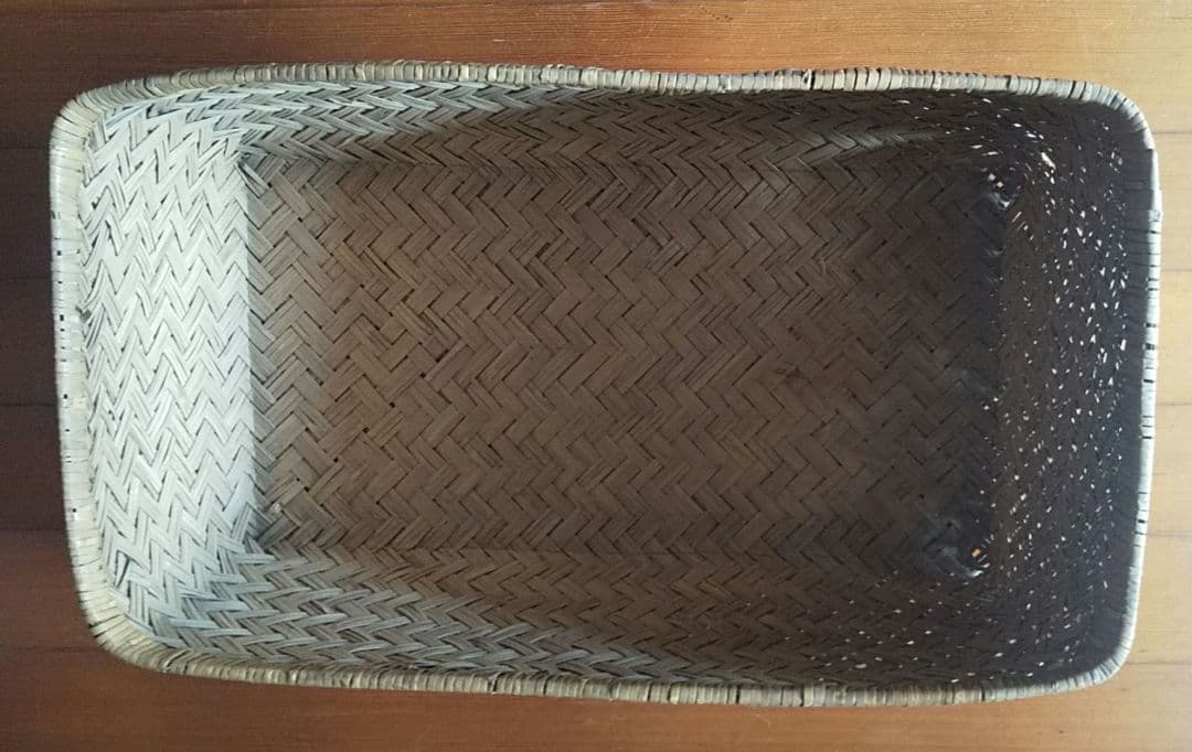 竹行李 竹籠 柳行李 大籠 収納籠 古民具 レトロ 001