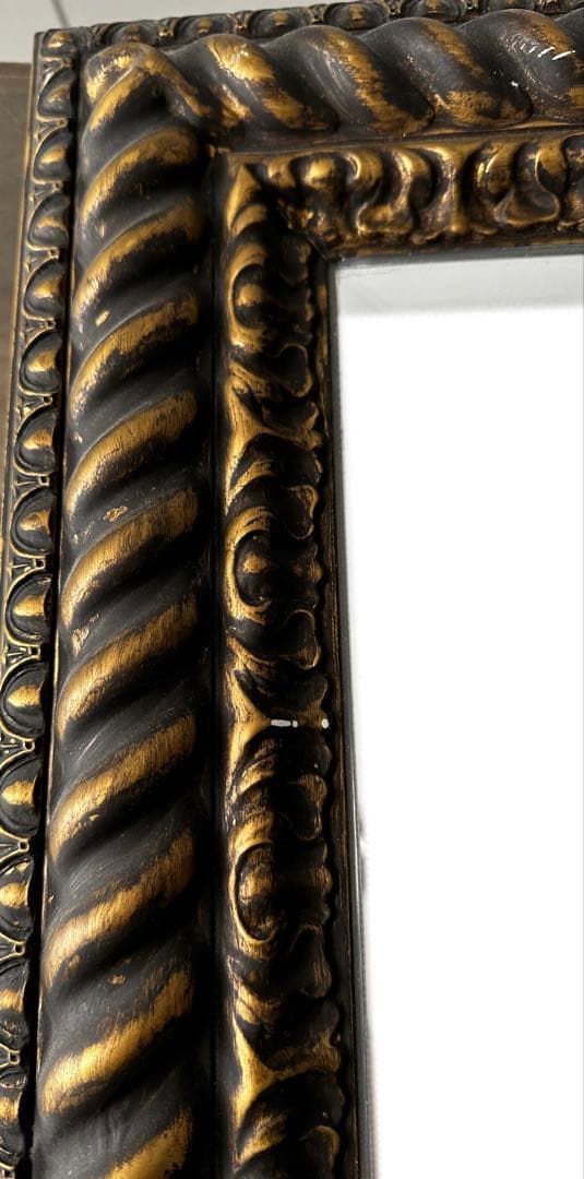 アンティーク調 ブラックゴールド 大型全身鏡