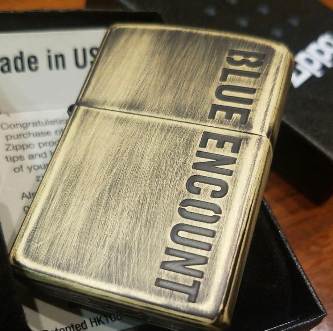 【新品】BLUE ENCOUNT ブルーエンカウント ダメージ加工 Zippo