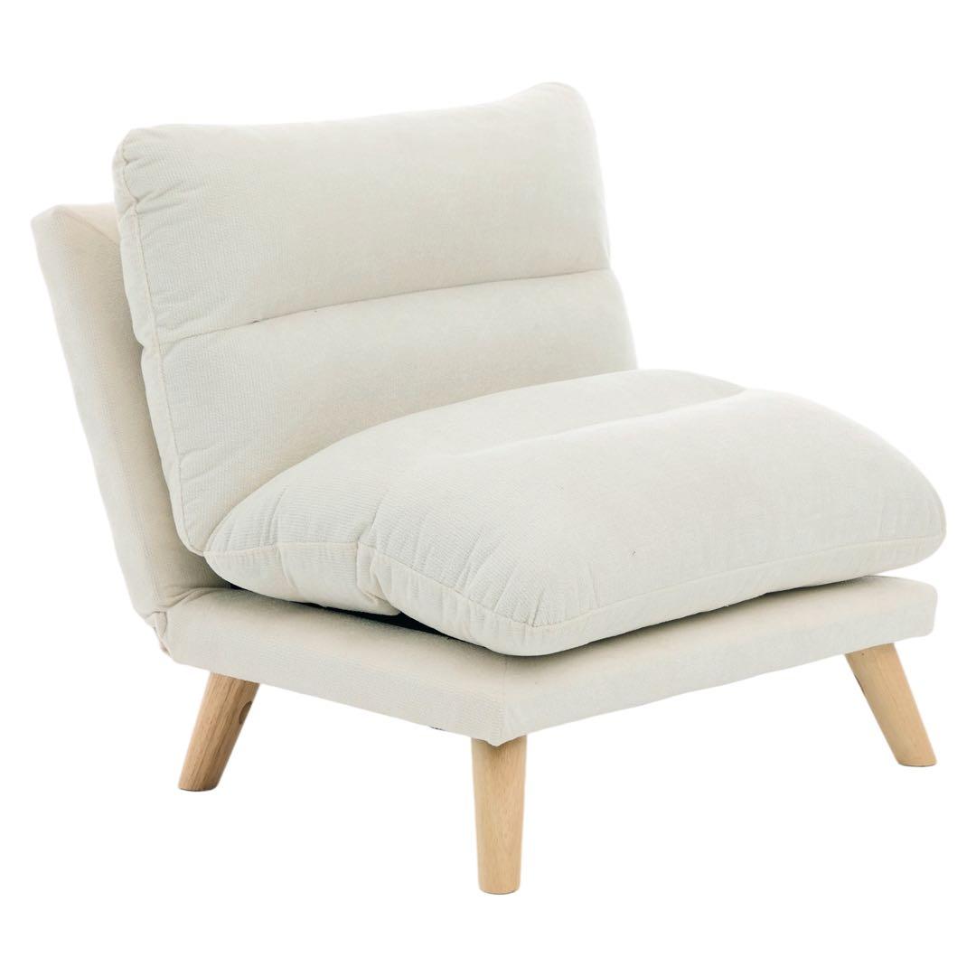 【新品】一人掛け折り畳みソファ 90-160°調節 低反発メモリーフォーム