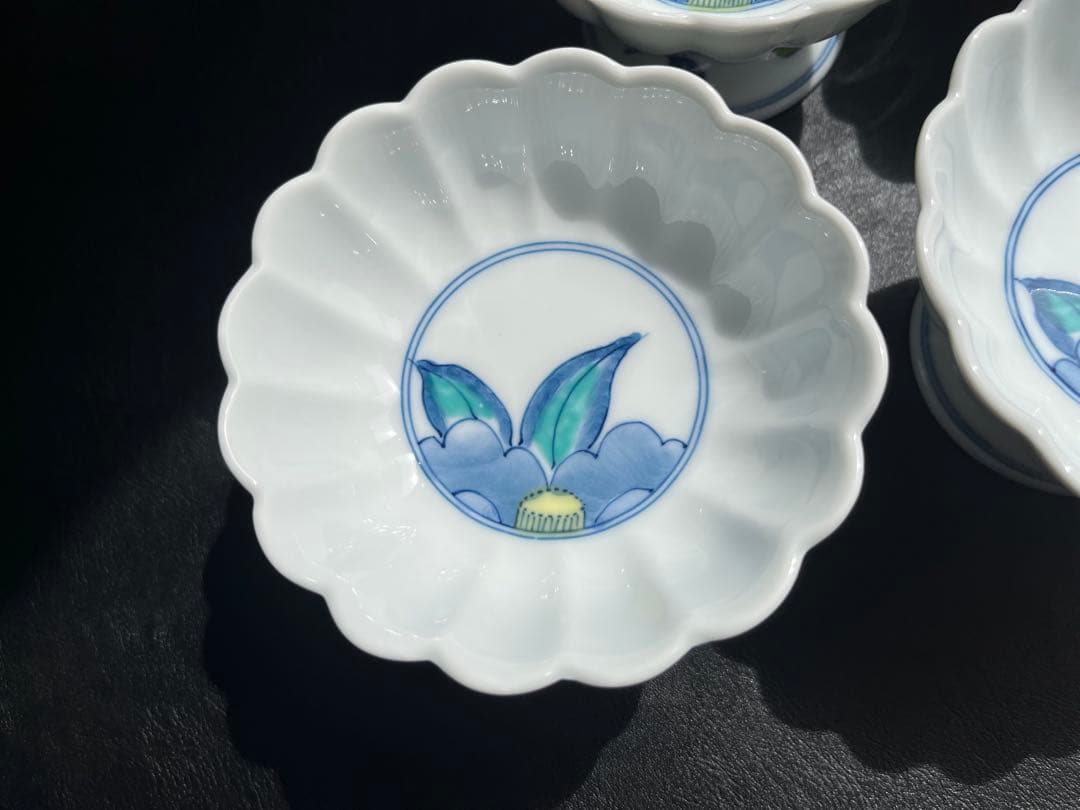 魯山窯　高台小鉢　5点　伊万里焼