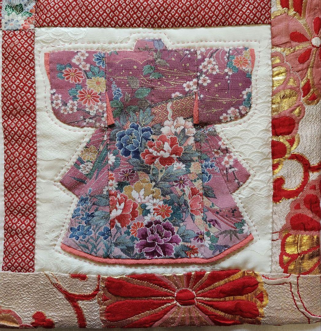 ハンドメイド　パッチワーク　着物　タペストリー　七五三　お正月　お雛祭り