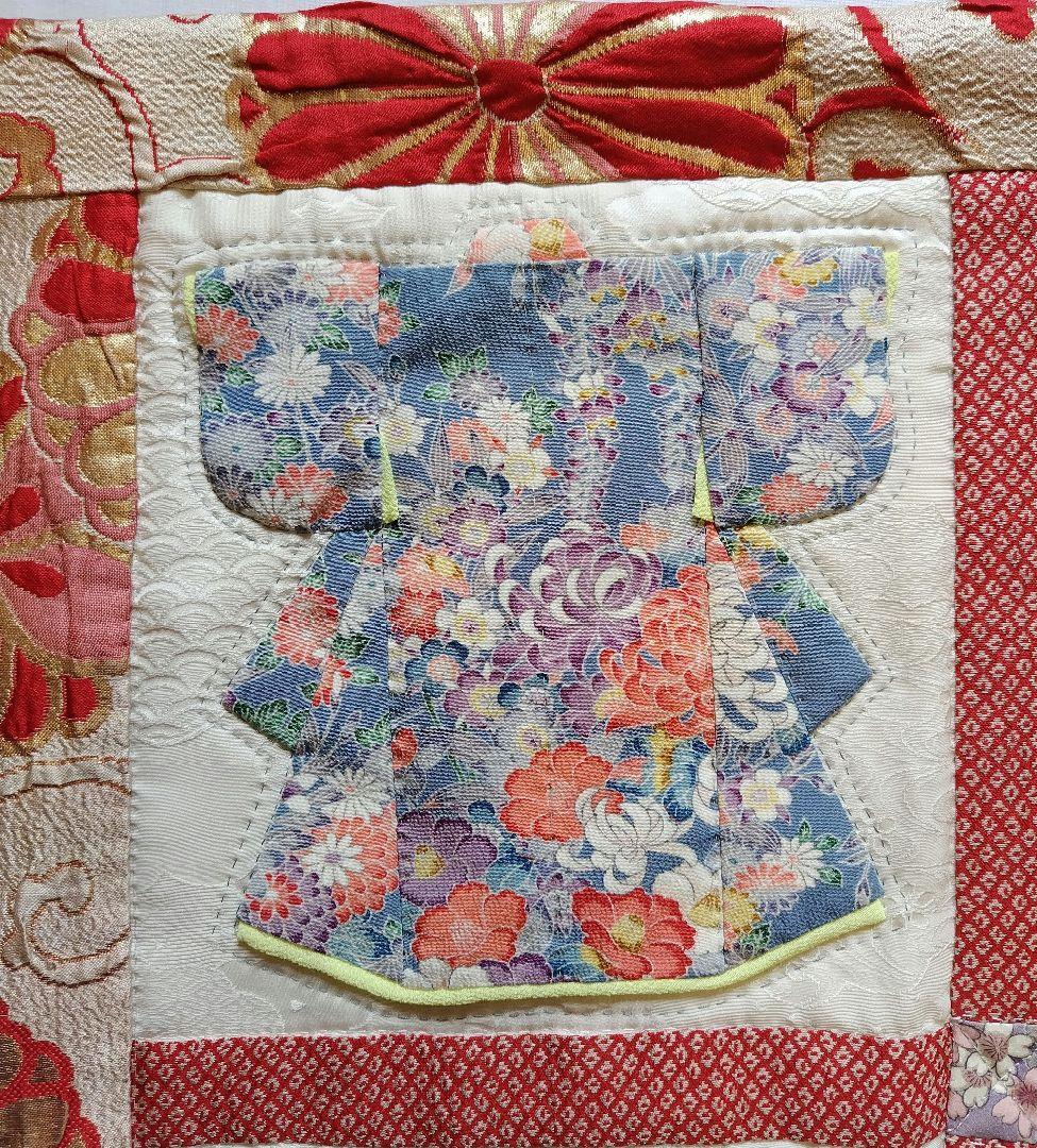 ハンドメイド　パッチワーク　着物　タペストリー　七五三　お正月　お雛祭り