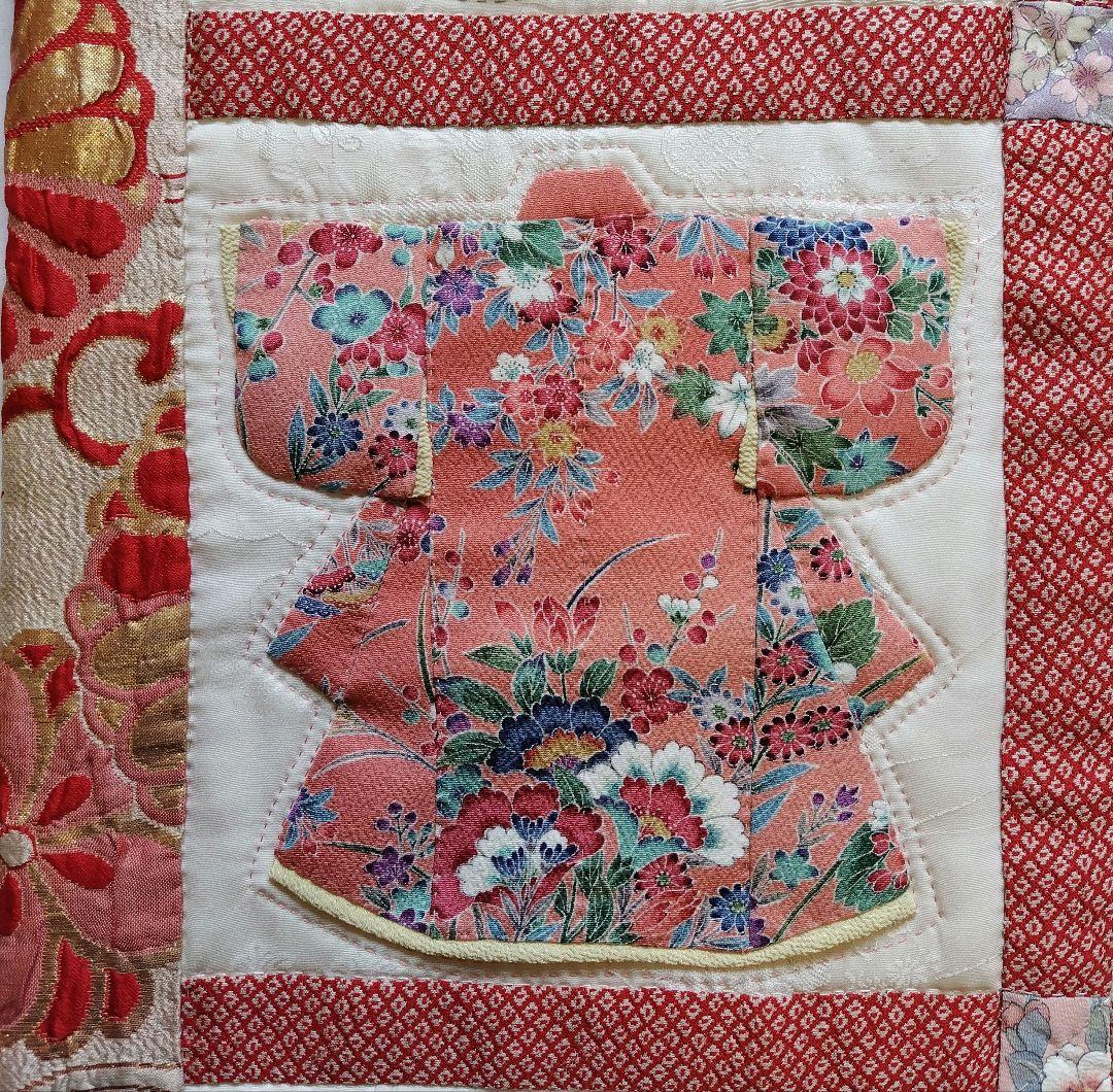 ハンドメイド　パッチワーク　着物　タペストリー　七五三　お正月　お雛祭り