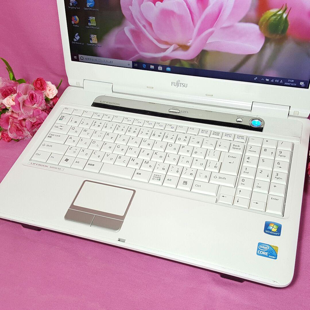最新Win10✧大容量500GB✧CORE-i3✧美品✧メモリ4G✧ホワイト色