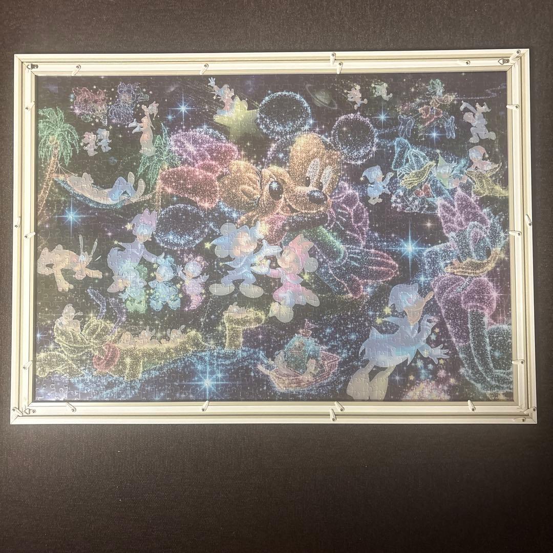 ３点セット　1000ピース　パズル　ジグソーパズル　完成品　額付き　ディズニー