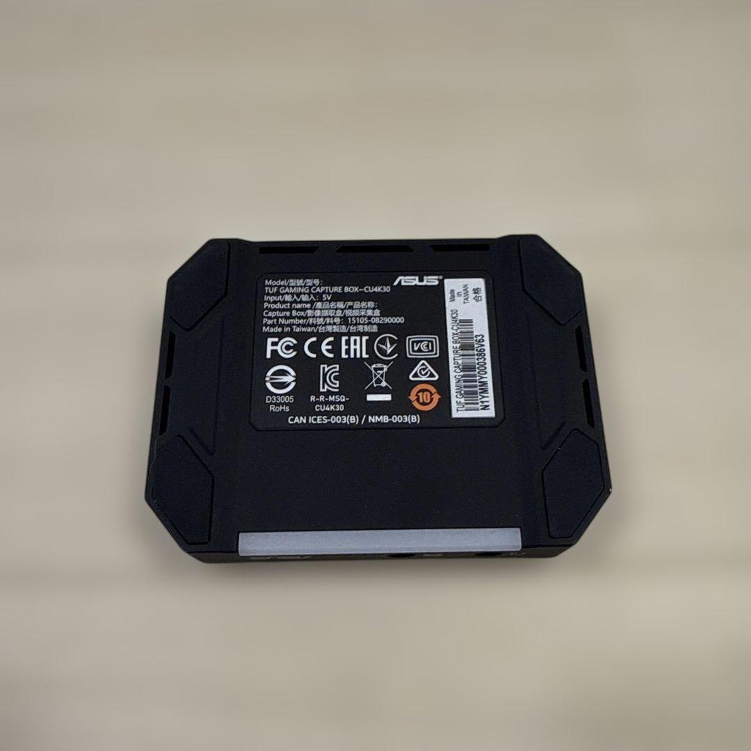 ビデオキャプチャー・キャプチャーボード ASUS TUF Gaming Capture Box CU4K30