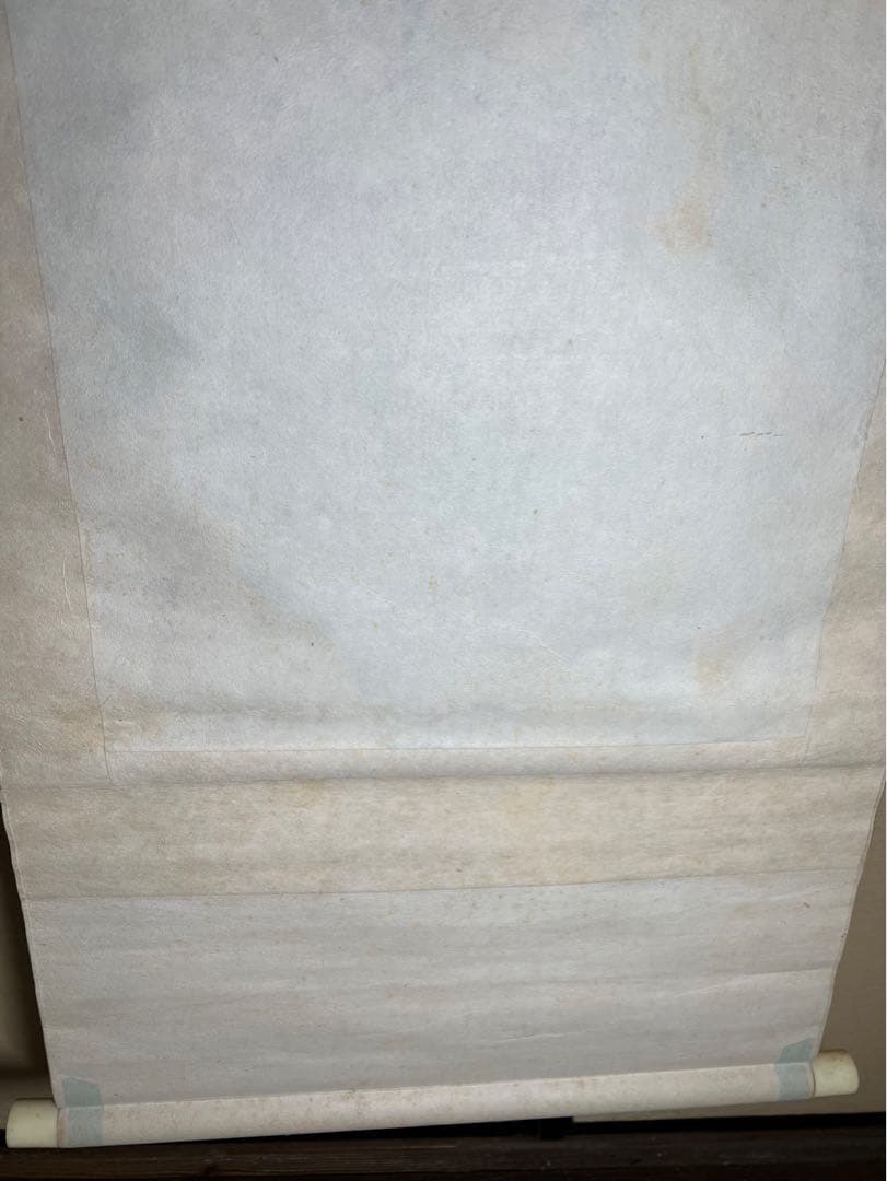 新年縁起物　松上鶴　筆者耕石 使用有裏少々汚為安価で！ サイズ約180x47
