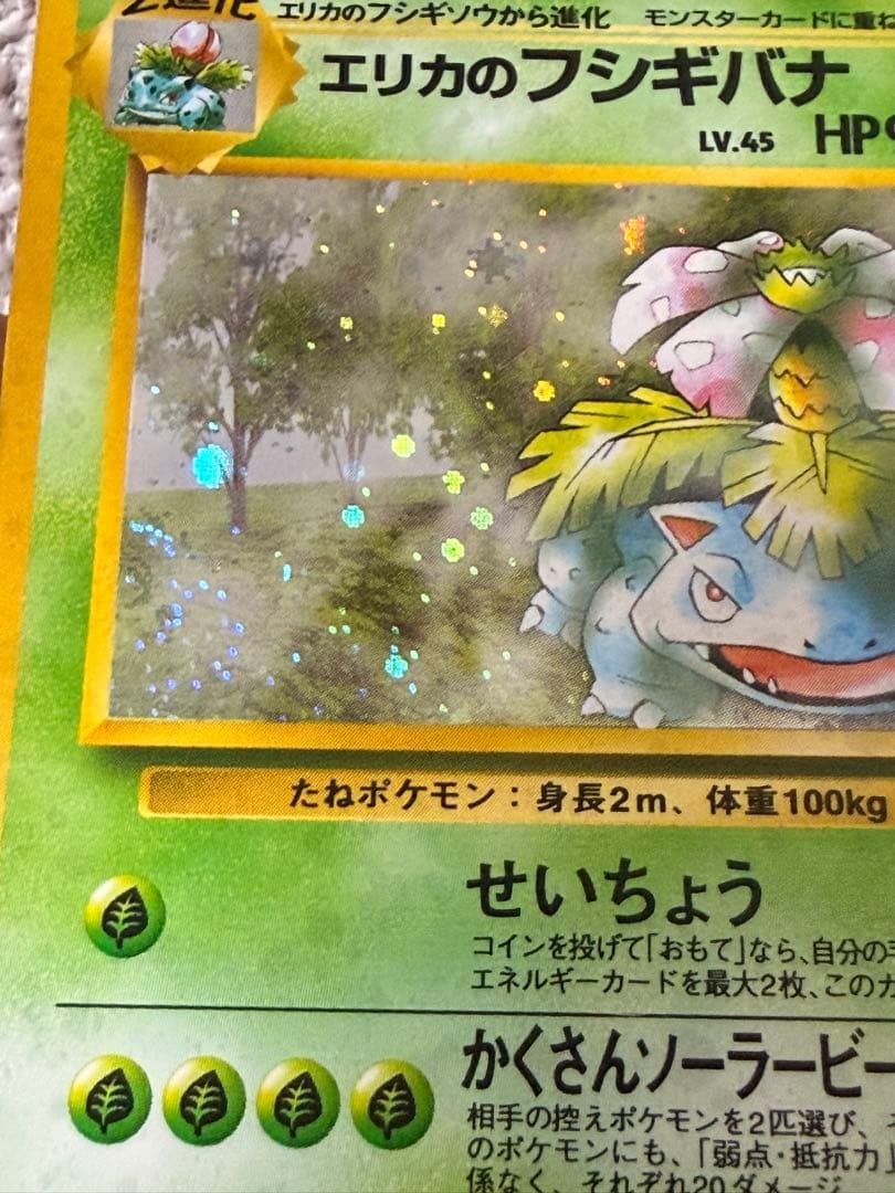 渦巻きホロ　流れ星ホロ　⭐︎ホロ　エリカのフシギバナ LV.45 HP90