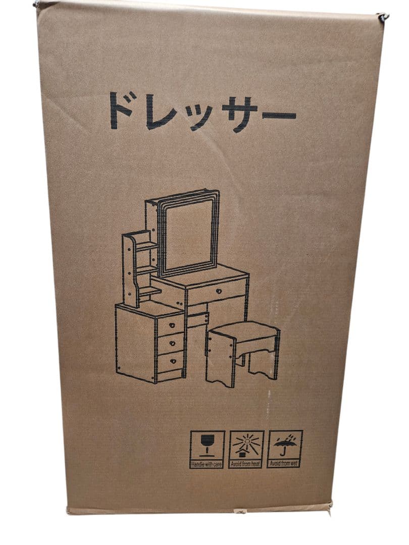 ドレッサー コンパクト 鏡台 姫系 可愛い化粧台 4段引き出し 大容量 メイク台