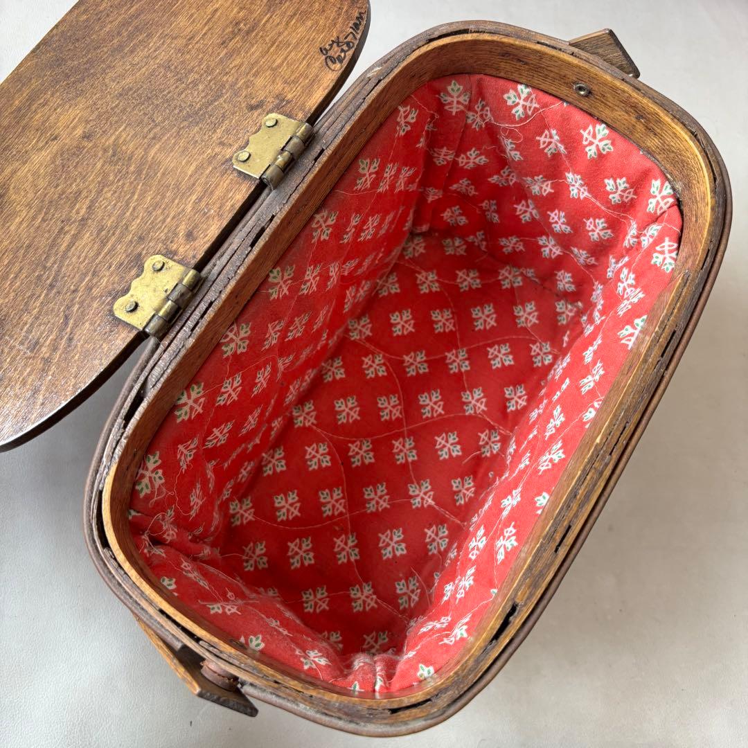 サ*ブ様 ビンテージ カロナン バスケット テニス ヴィンテージ ハンドメイド