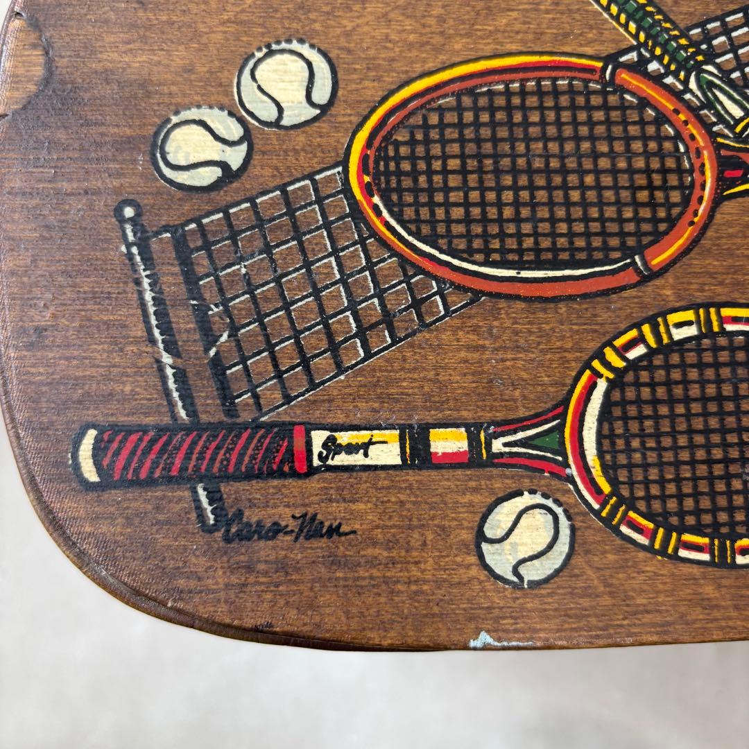 サ*ブ様 ビンテージ カロナン バスケット テニス ヴィンテージ ハンドメイド