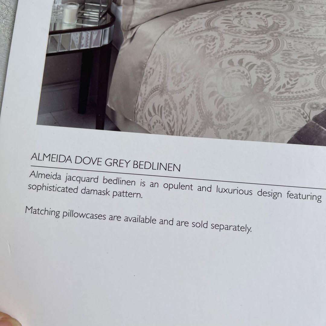 イギリス直輸入：ローラアシュレイ 掛けカバー＋枕カバー2枚　新品　ジャガード織り