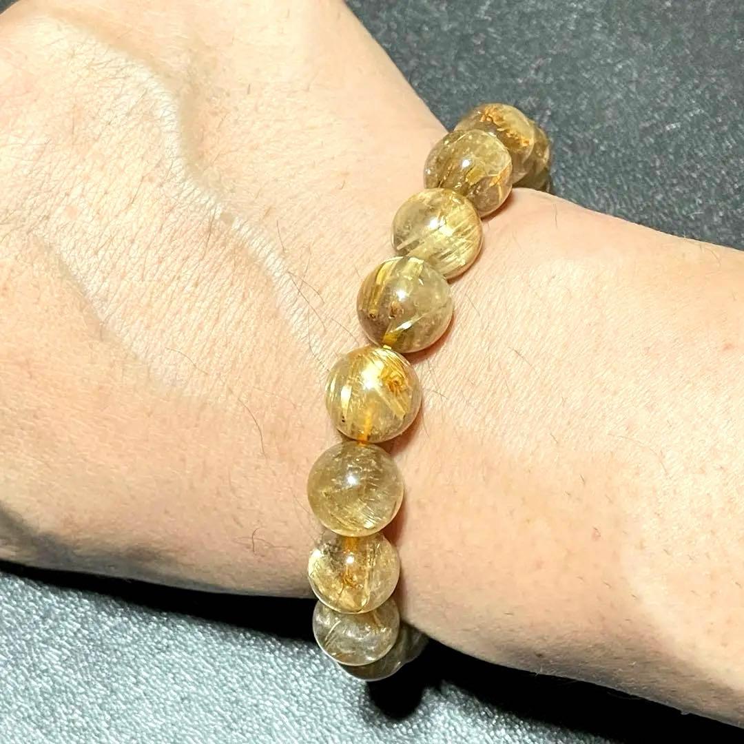 R0816 太いタイチンが魅力的！ゴールド タイチン ルチル