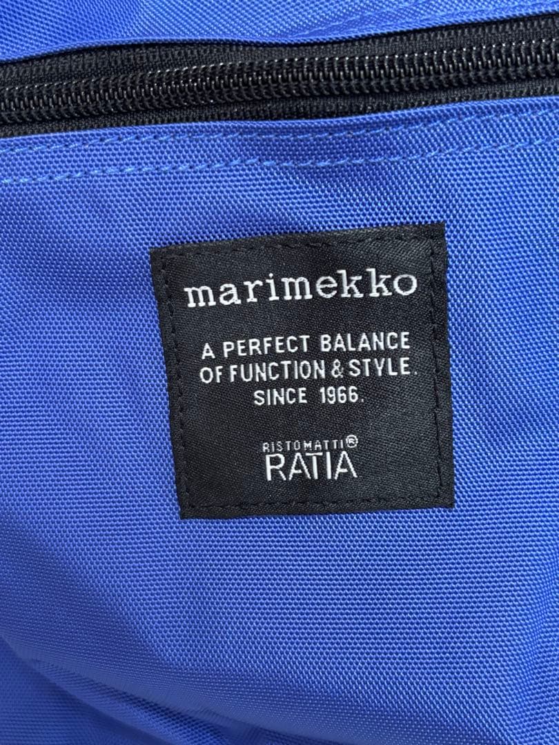 マリメッコ marimekko バディ バックパック 希少ブルー　R