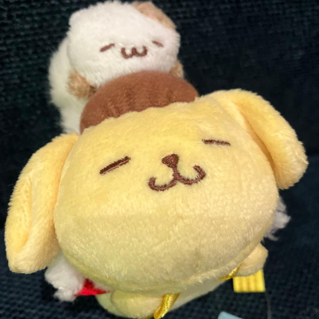 ポムポムプリン　クリスマスボールチェーン寝そべり靴下　2017年　マスコット