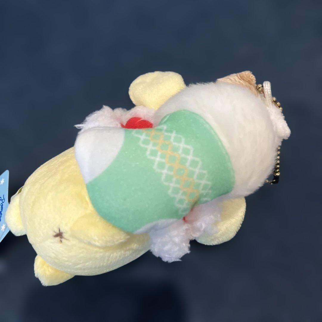 ポムポムプリン　クリスマスボールチェーン寝そべり靴下　2017年　マスコット