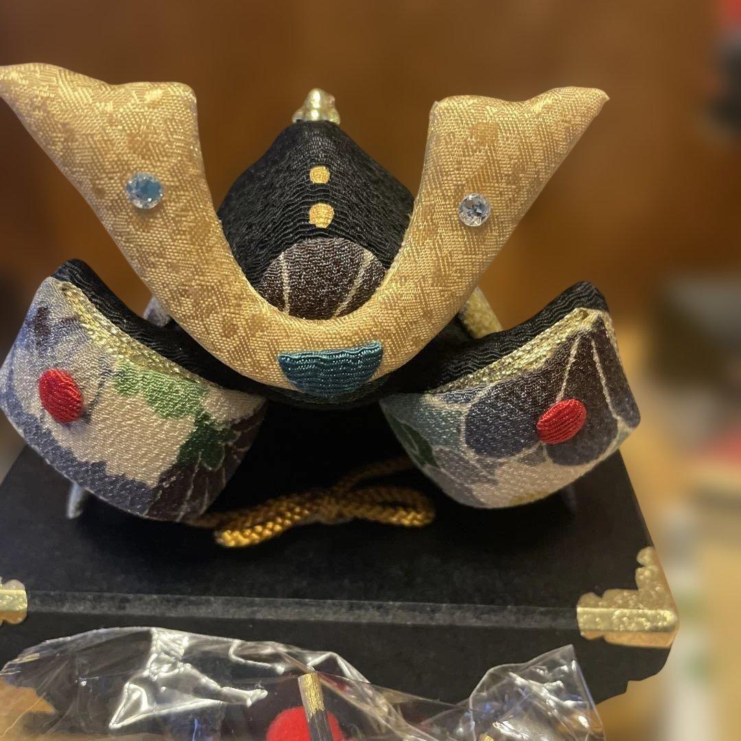 新品　 ちりめん製　五月人形 リュウコ堂　端午のお飾りセット　京都龍虎堂
