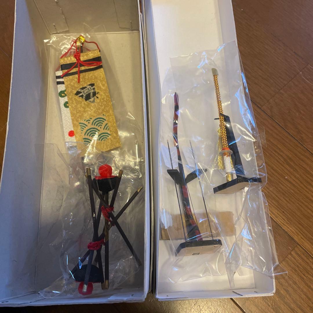 新品　 ちりめん製　五月人形 リュウコ堂　端午のお飾りセット　京都龍虎堂