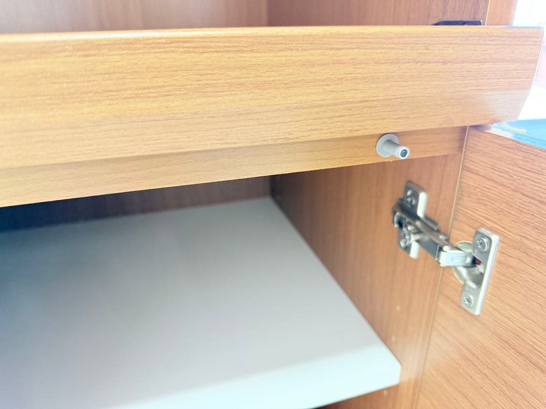 ライトウッド仕上げの　レンジボード スリムタイプ