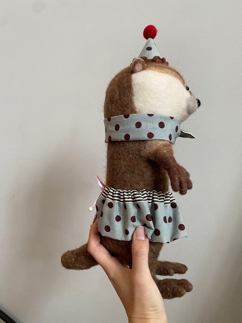 カワウソくん　羊毛フェルト　大きめ