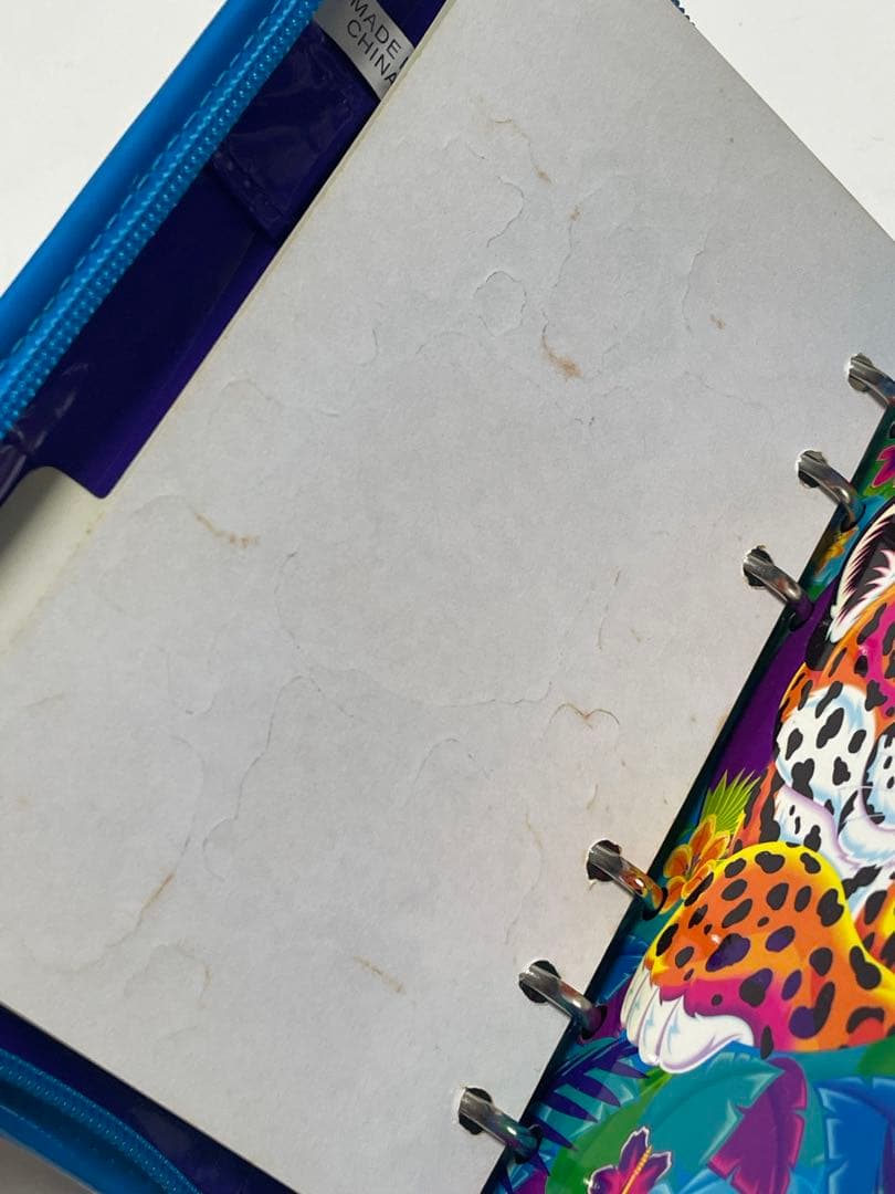 超希少・タグ付Lisa Frank ヒョウのハンター システム手帳 ヴィンテージ