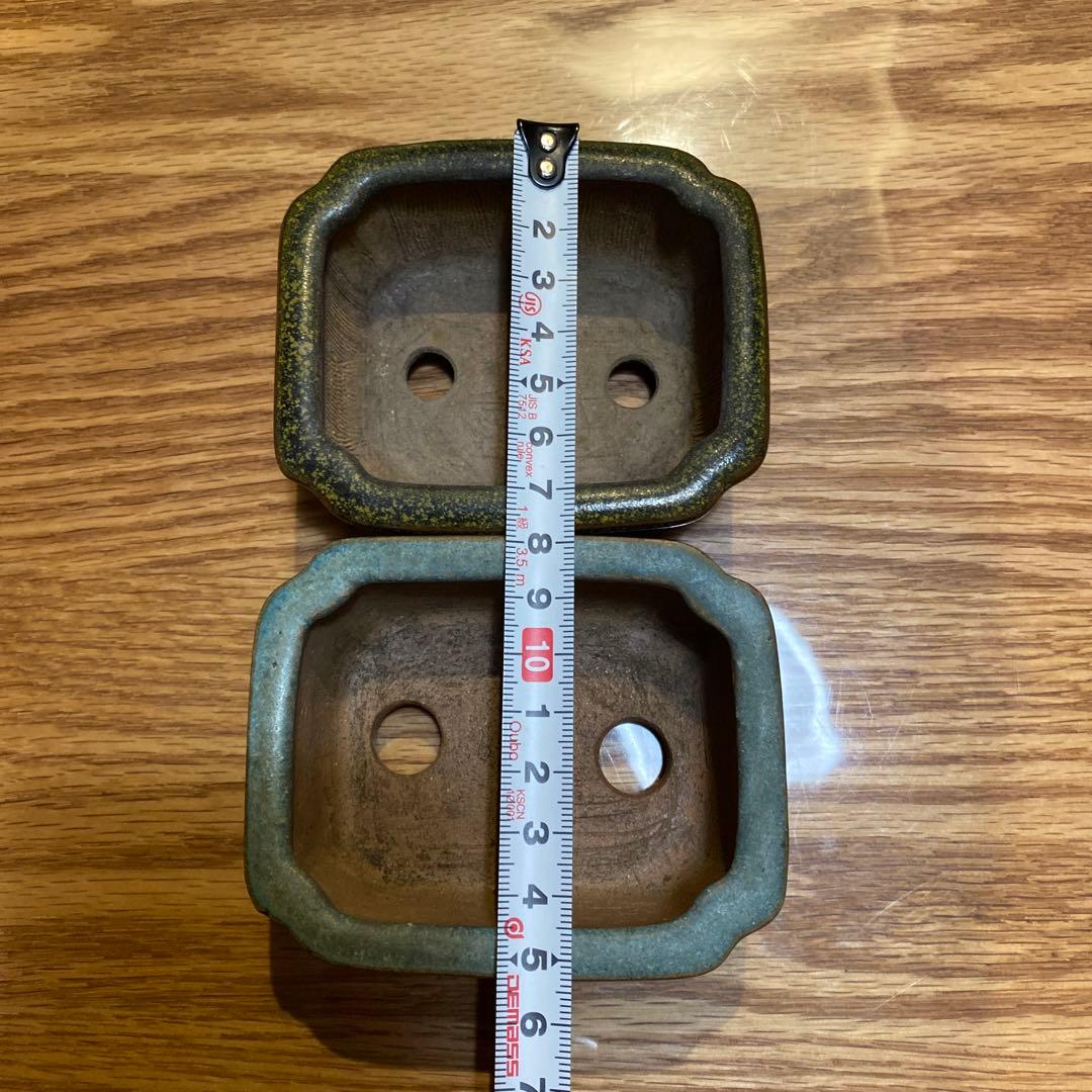 盆栽鉢　平安虹泉　2点セット