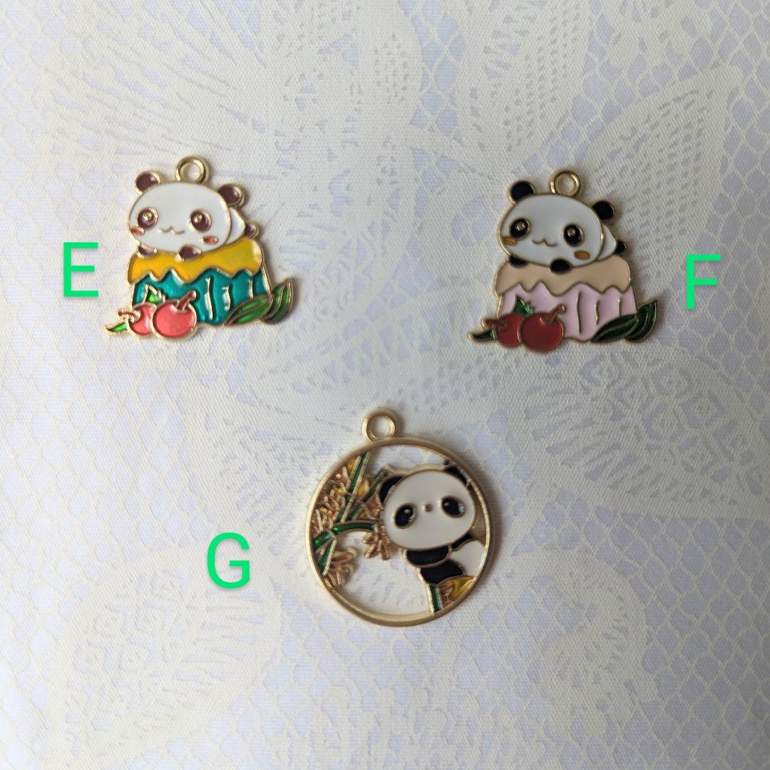 シャンシャン様♡ご確認用　おでシャン パンダ柄A Pink お耳りんご