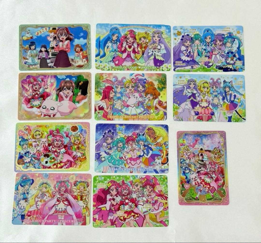 プリキュアウエハース 第2弾〜12弾 キラキラカード まとめ売り242枚