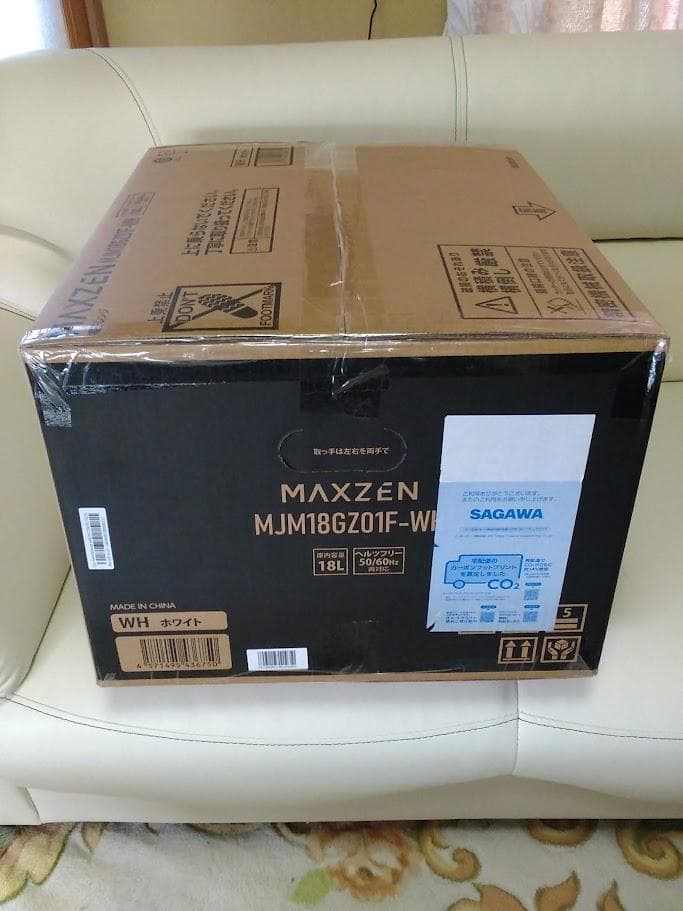 ☆新品☆未開封品☆マクスゼン　電子レンジ 18L【MJM18GZ01F】ホワイト