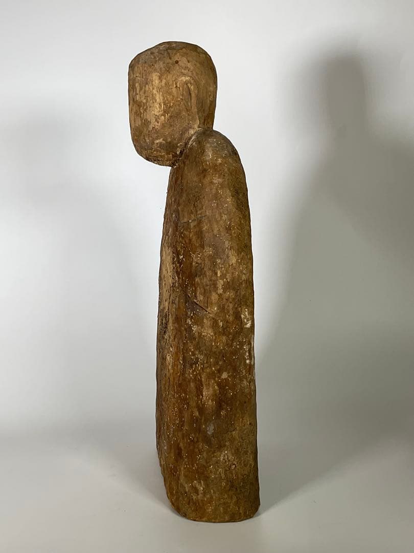 古い木彫仏　民間仏　木地師　地蔵　民藝　仏像　仏教美術　高さ約40cm