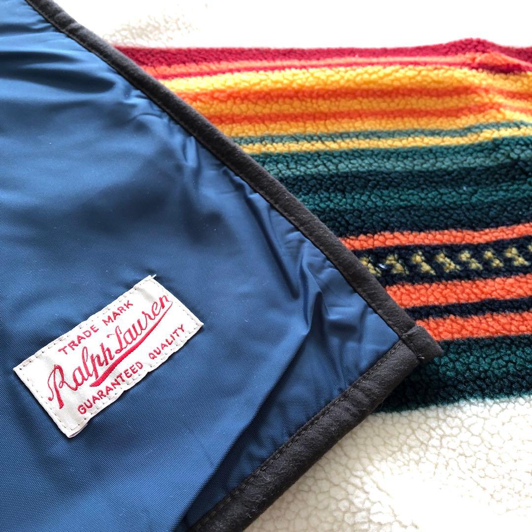 Ralph Laurenブランケット　ラルフローレン　ラグ　羽織物　敷物　膝掛け