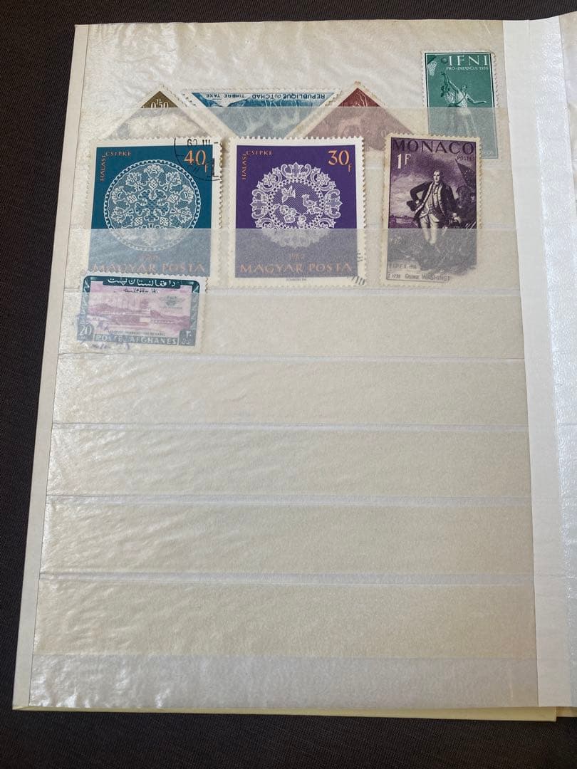 世界の切手コレクション【40ヶ国以上】＆フライトストックブック