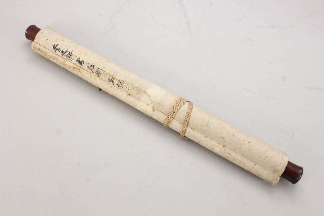 No5362 掛軸　版画　拓本　李文耕　一行書「胸中無事即神仙」　紙本　送料無料
