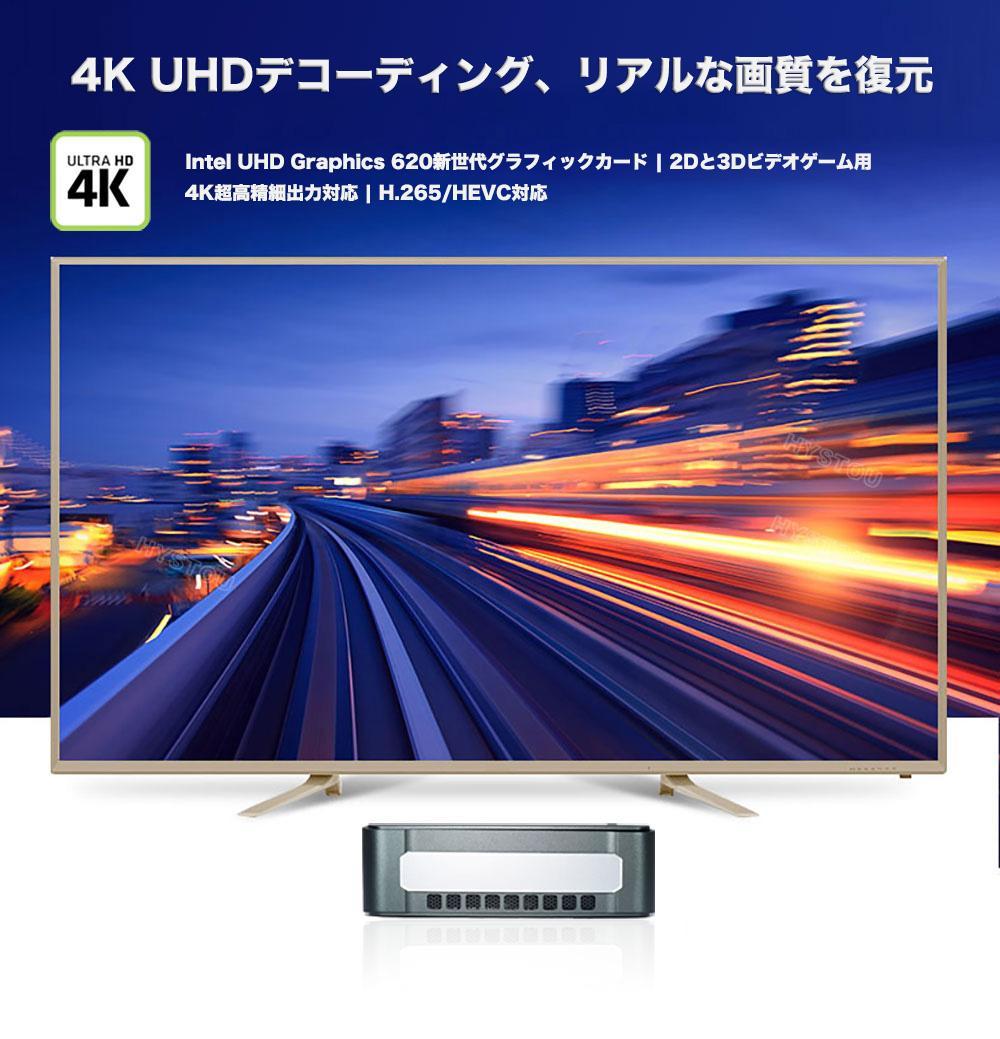 【新品】高速ミニPC Intel Core i5-8265U/8GB DDR4