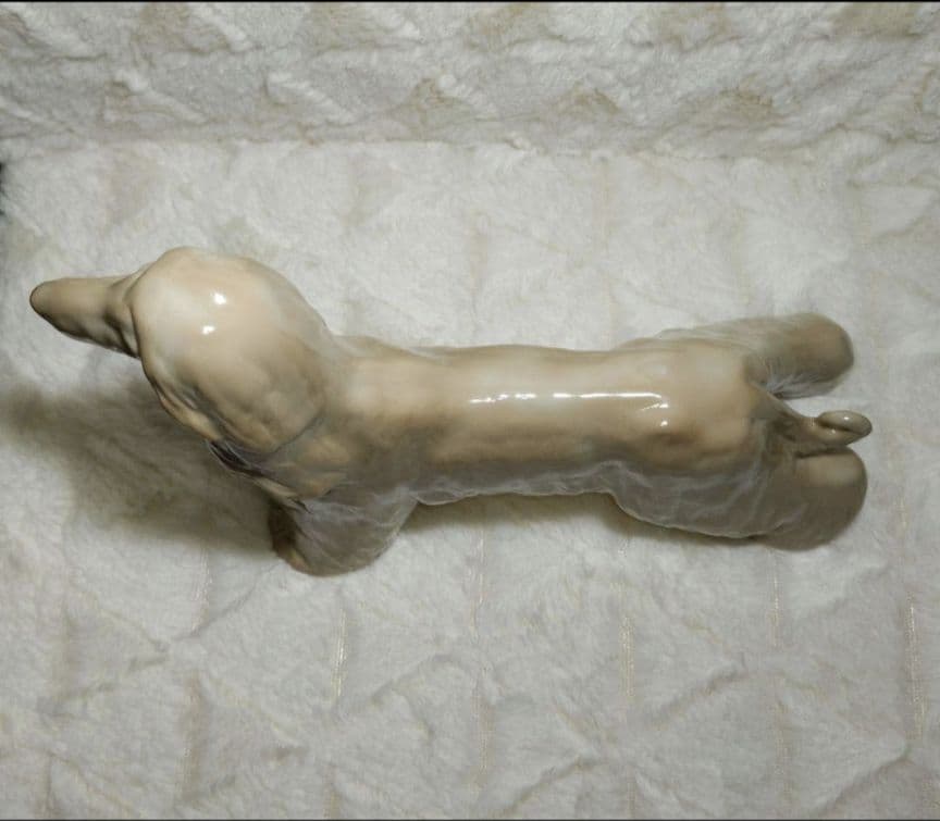 アフガンハウンド　置物　陶磁器製