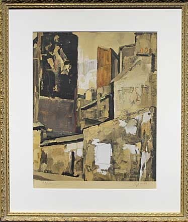 荻須高徳 【ジュリアン・ラクロワ】 リトグラフ