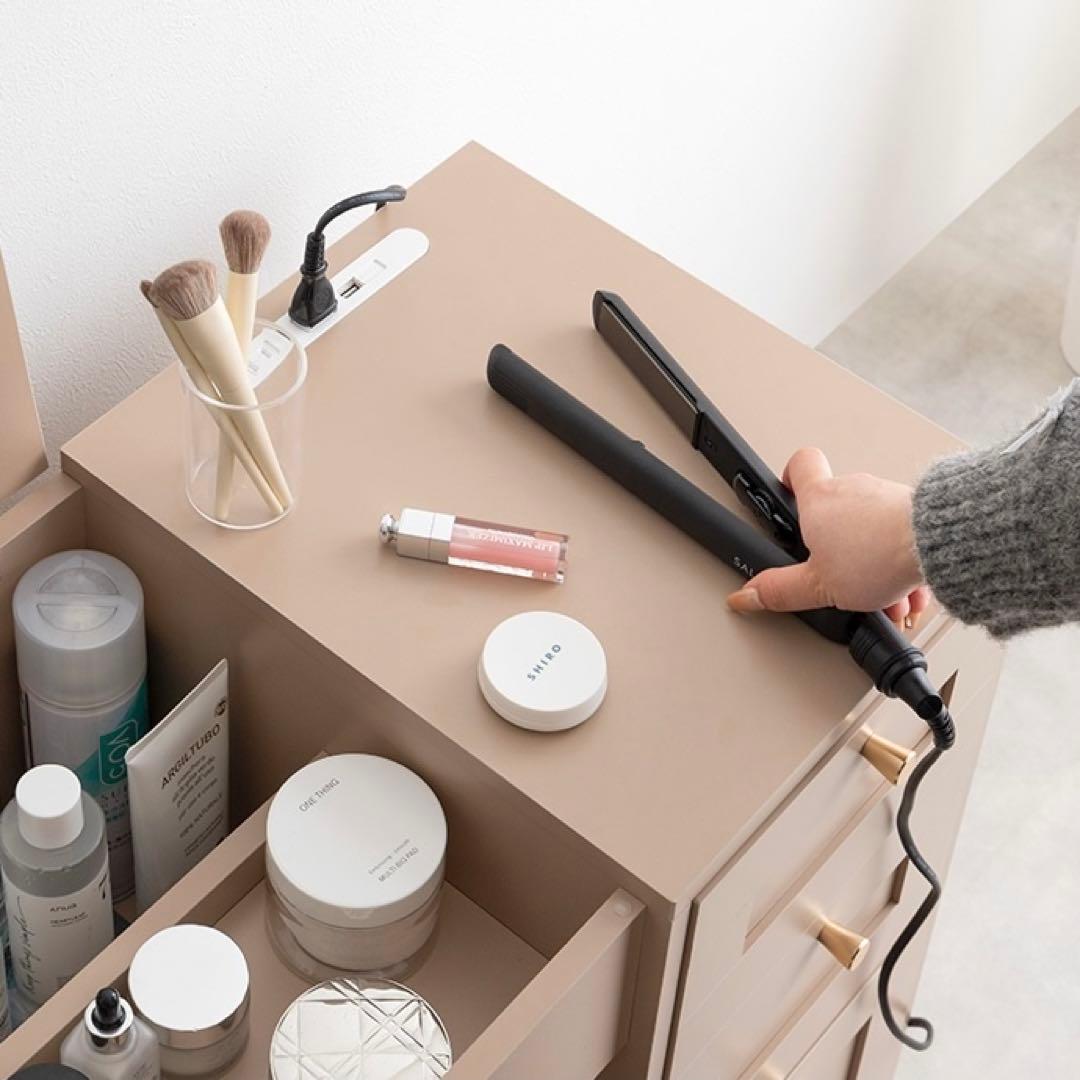 【幅80cm】Calan ドレッサー セット デスク チェア コンセント 収納