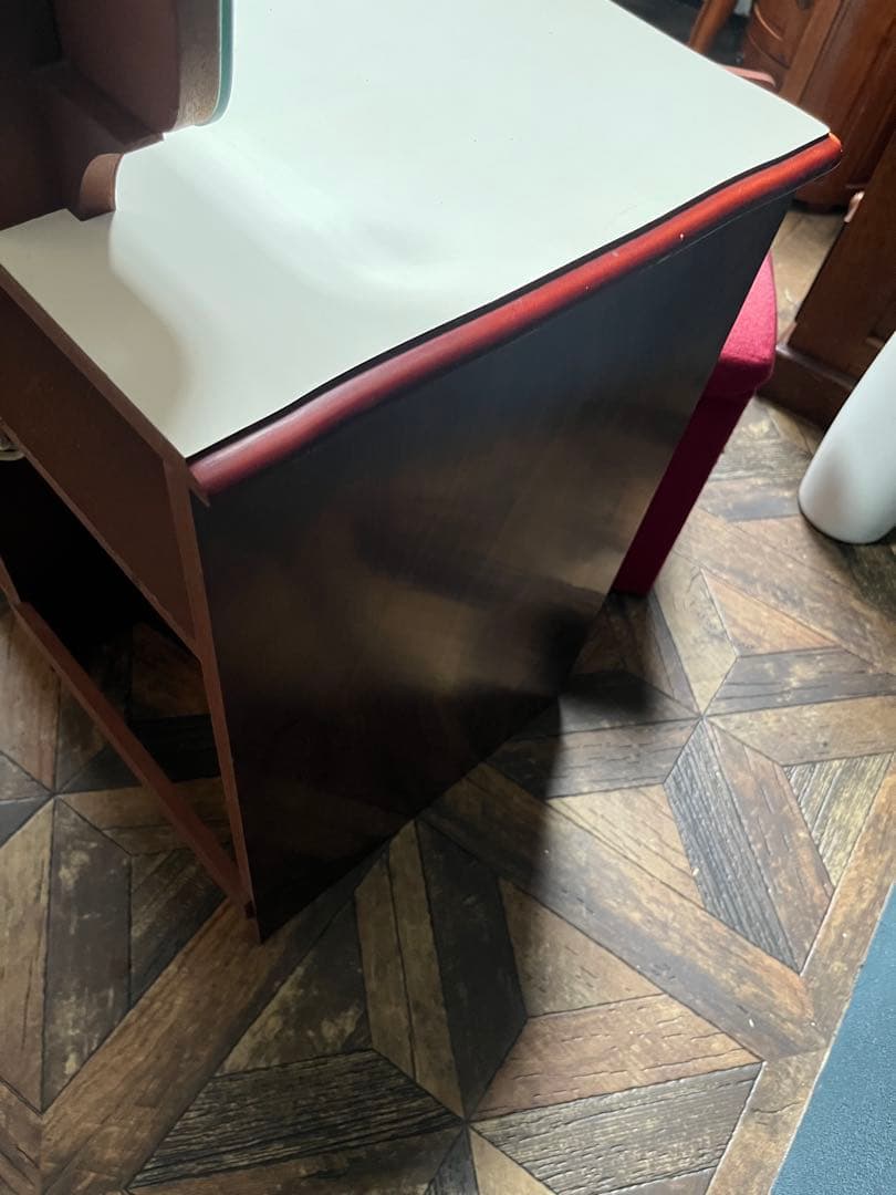 鏡台 ドレッサー 椅子 セット インテリア 昭和レトロ 当時物 花柄レトロポップ