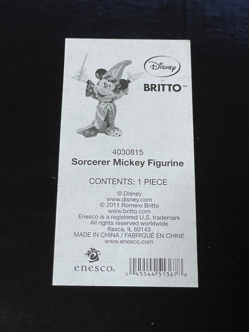 【箱付き・未展示】Disney Britto ミッキーファンタジア 正規品