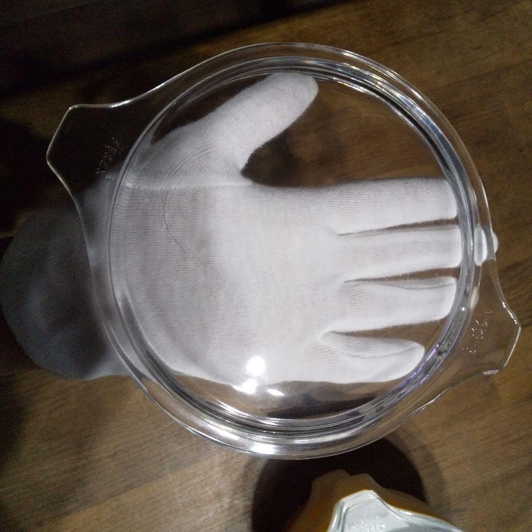 6点 極美品 高さ3サイズ オールドパイレックス キャセロールバタフライゴールド