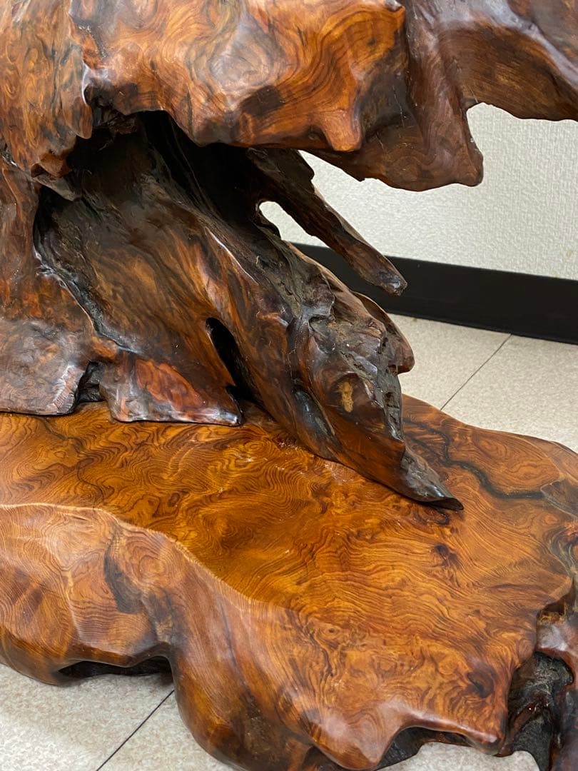 3-2799 屋久杉？置物・飾り（高さ約90cm・約11kg）