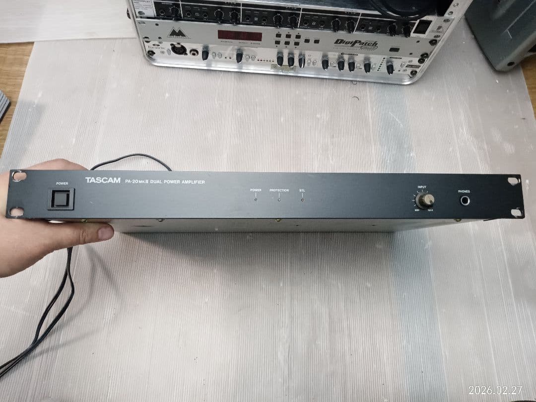 TASCAM タスカム デュアルパワーアン PA-20MK2