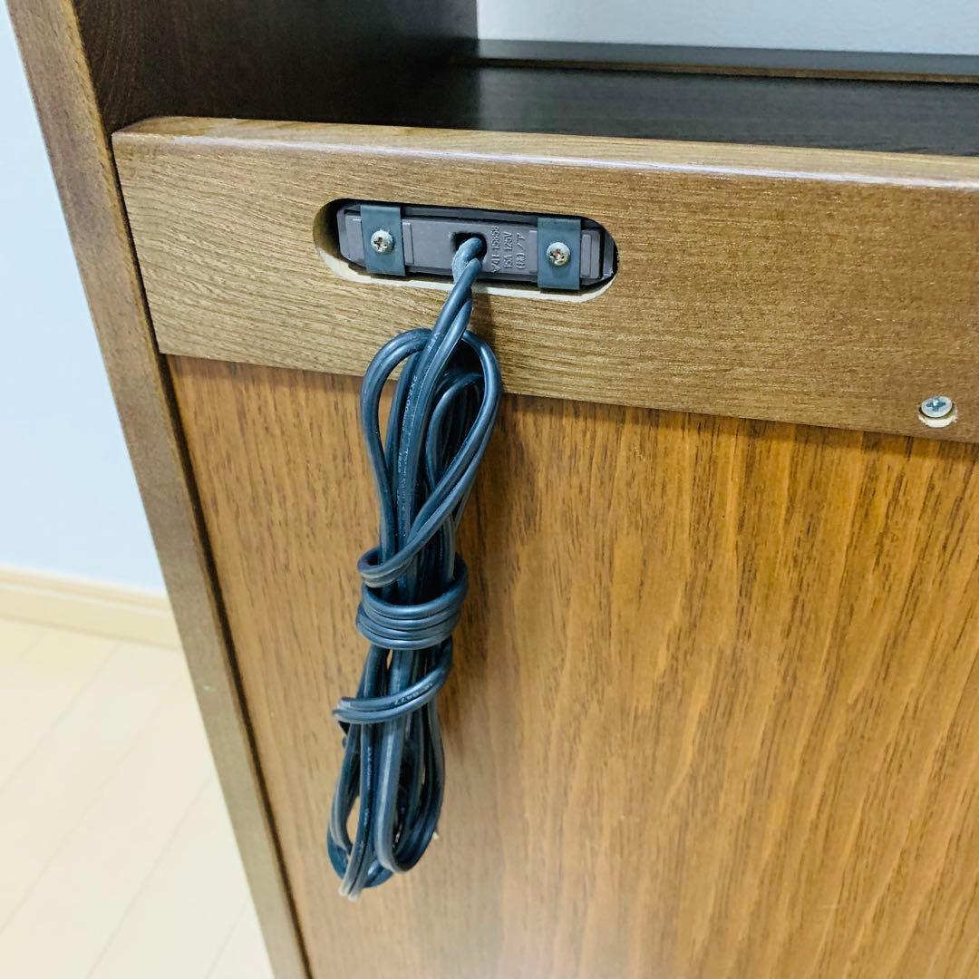 カリモク レンジ台 100V 電源 2口 カリモク家具 送料込み