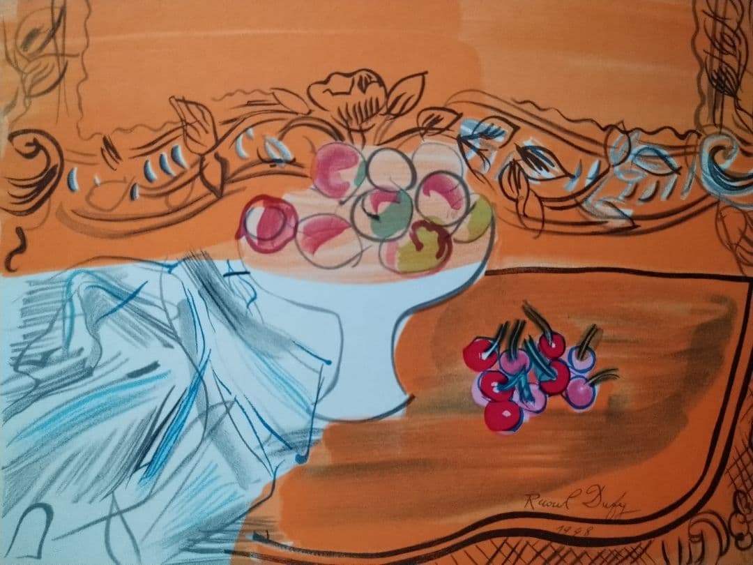 dラウル・デュフィのリトグラフ　画家への手紙より　本物保証