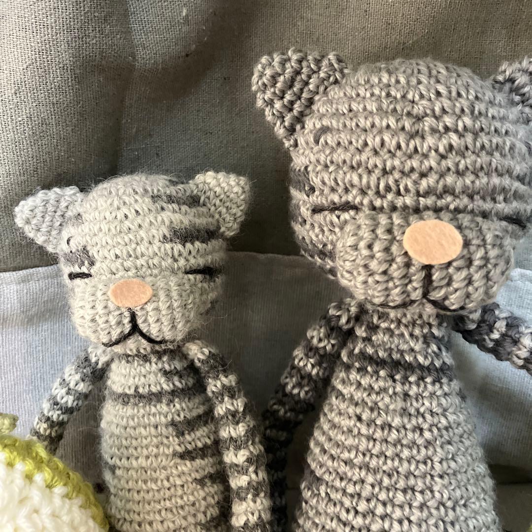 あみぐるみ　ねこ　チーママ様　御一行