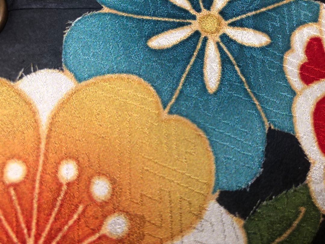 一閑張り　一閑張りバック　友禅 犬張子　狛犬　華