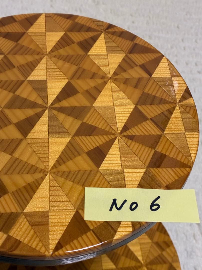 寄木細工　木製物置台　No.6