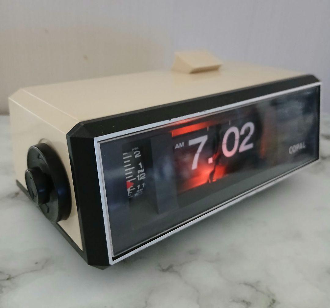 COPAL パタパタ時計 RP207 昭和レトロ オフホワイト50/60Hz