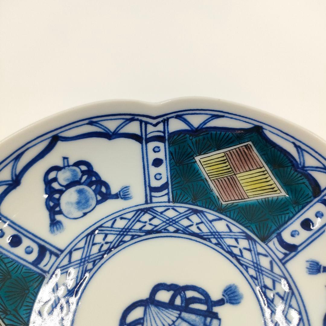 【未使用】九谷焼 香祥窯 宝尽くし 小皿５枚